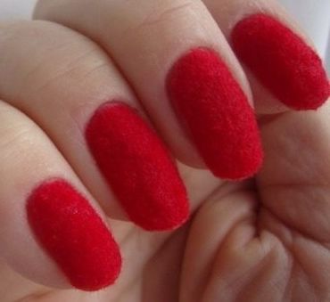 Flocagem para Unhas Vermelho